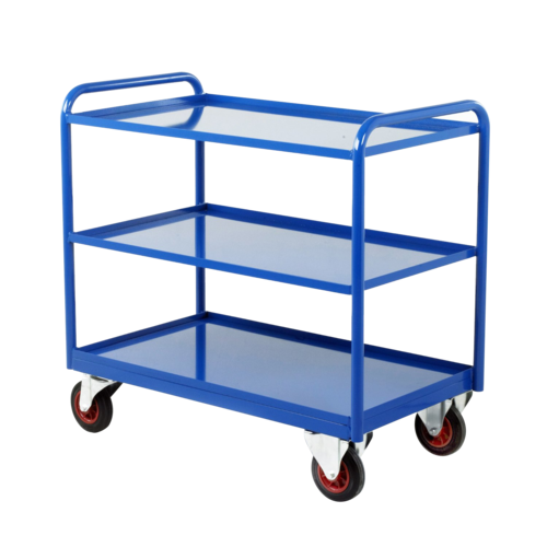 Industrial Storage Trolley - Stainless Steel, 500x600x850 Mm | 6 Drawers, Easy To Move, High Strength, Anti-corrosive Body, Available In Blue And Grey