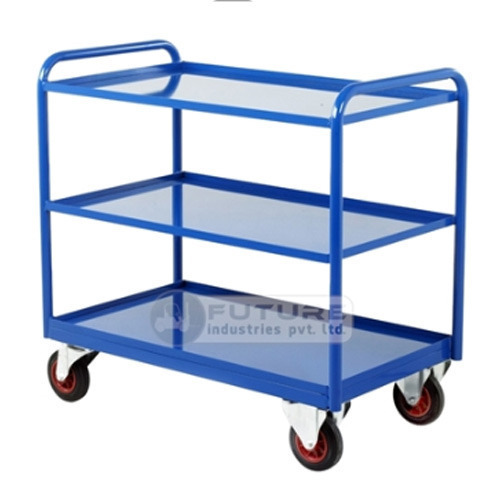 Industrial Storage Trolley - Stainless Steel, 500x600x850 Mm | 6 Drawers, Easy To Move, High Strength, Anti-corrosive Body, Available In Blue And Grey