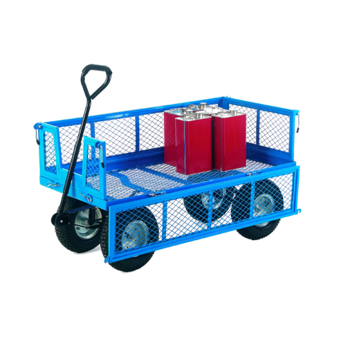Blue Basket Cage Trolley