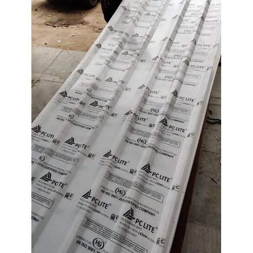Polycarbonate Profile Roofing Sheet - 2mm Thickness, Customisable Size, Plain Pattern, Rectangular Shape | Durable and Versatile Roofing Solution