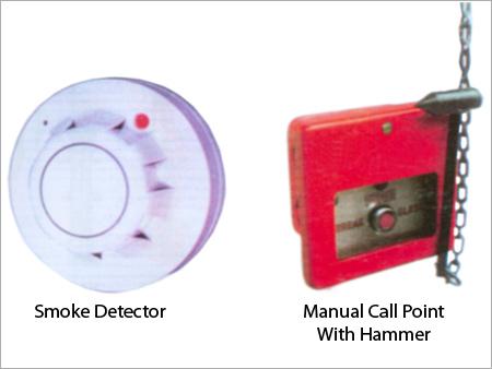 धुँआ Detector और हैमर के साथ मैन्युअल कॉल पॉइंट