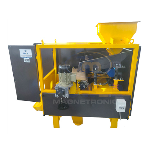 Magnetic Destoner - Application: To Separate Black Stones