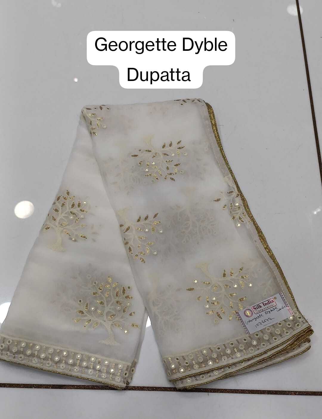 Georgette Dyble Dupatta - Attributes: Quick Dry