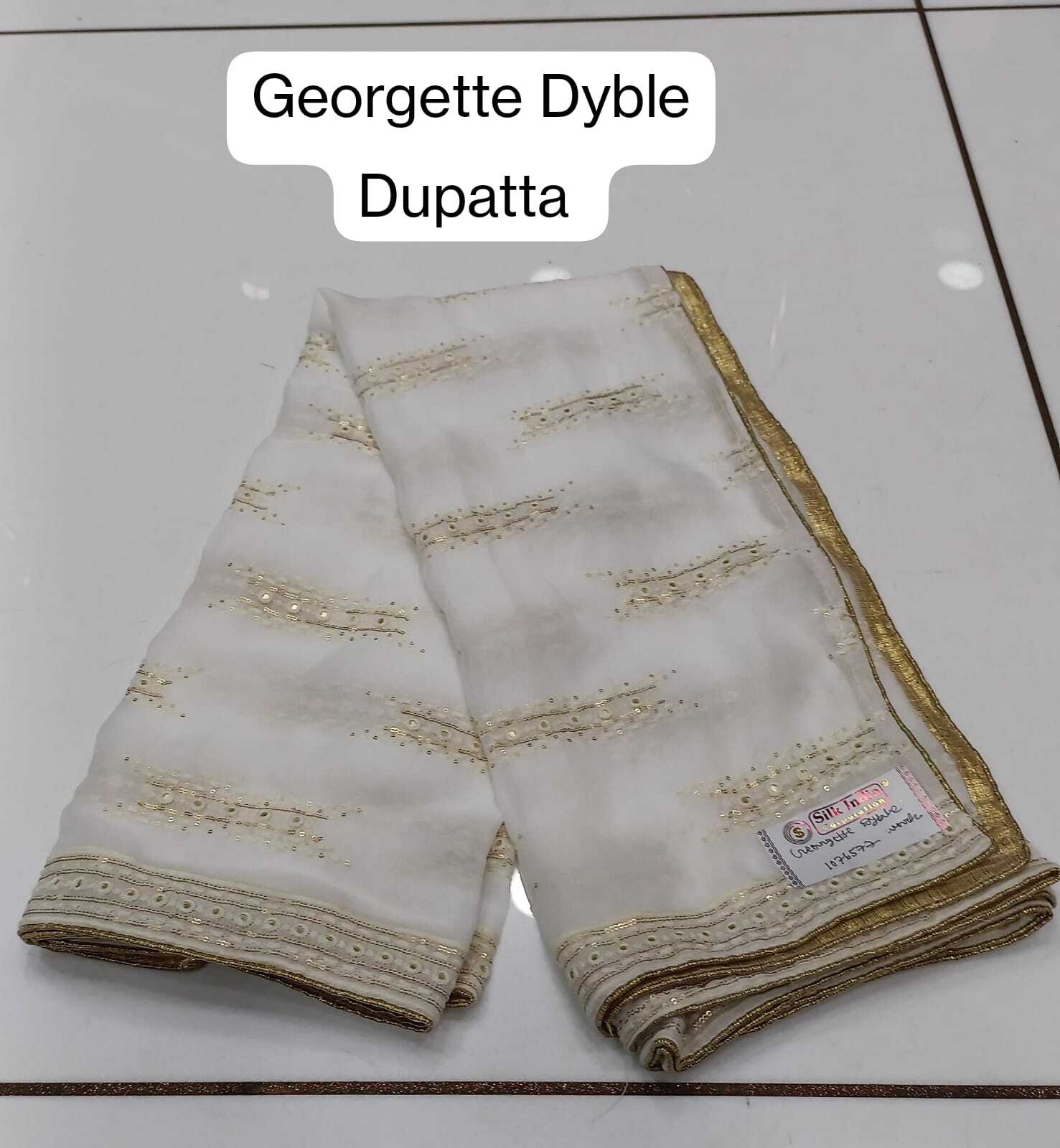 Georgette Dyble Dupatta - Attributes: Quick Dry