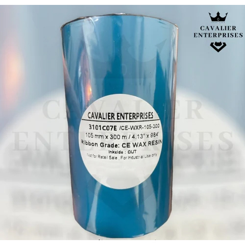 Cavaliers High Quality Wax Resin Thermal Transfer Ribbon - High Quality Material, Available In Various Sizes, Sleek Black Color, Round Shape, Moisture-proof, Water-proof