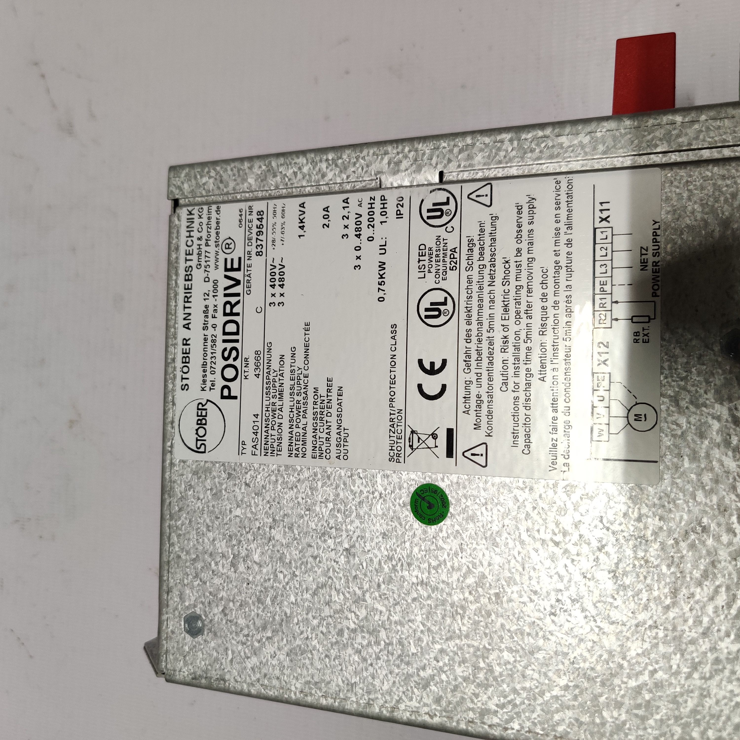 Stober Fas4014 Posidrive - Precision Gearbox, Compact Design , High Durability For Enhanced Performance In Automation Applications