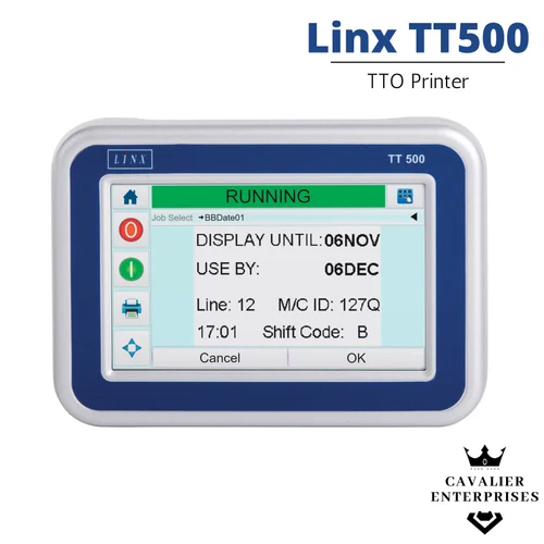 Semi-automatic Linx Tt500 Thermal Transfer Over-printer