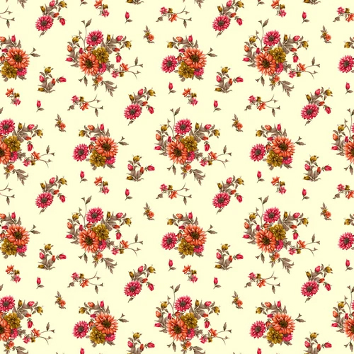 बहुरंगी डिजिटल प्रिंटेड फैब्रिक