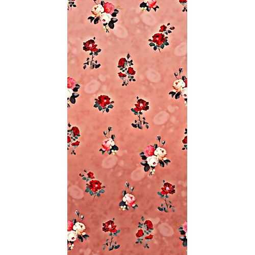 Lovely Pink Digital Printed Fabric - Lightweight Cotton Blend, Purple Color | Vibrant Digital Prints for Custom Garments and Accessories