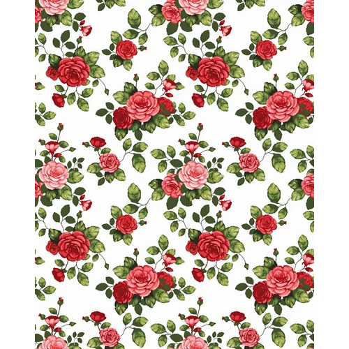 ब्लीचड व्हाइट डिजिटल प्रिंट फैब्रिक