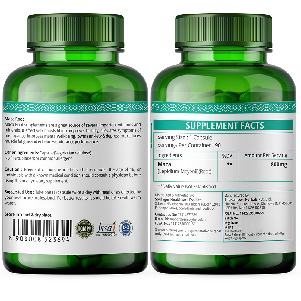 Ayurvedic Product Maca Root Capsules