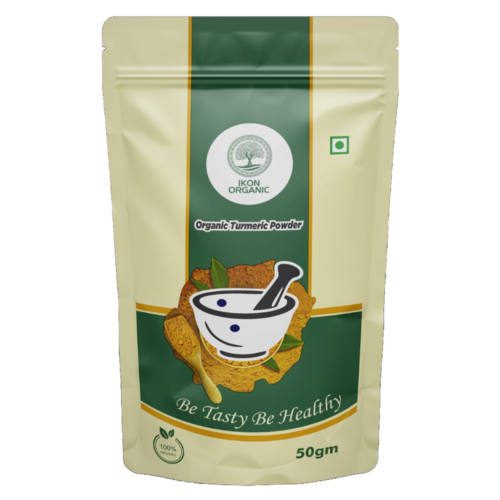 Ikon Organic Turmeric Powder - 50Gm - Color: Yellow
