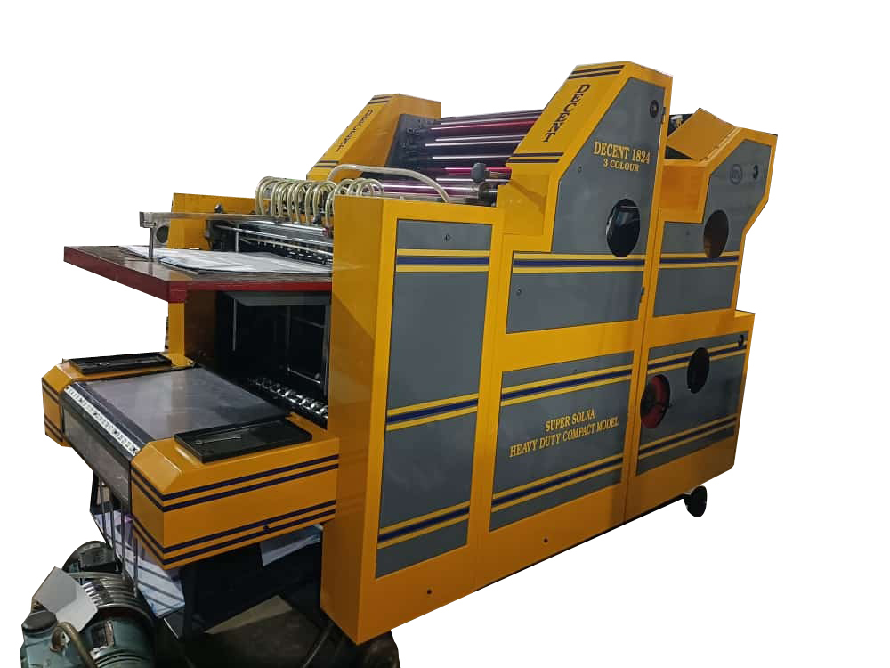 Three Color Super Solna Heavy Duty Compact Model Offset Printing Machine - Automatic Grade: Semi-automatic