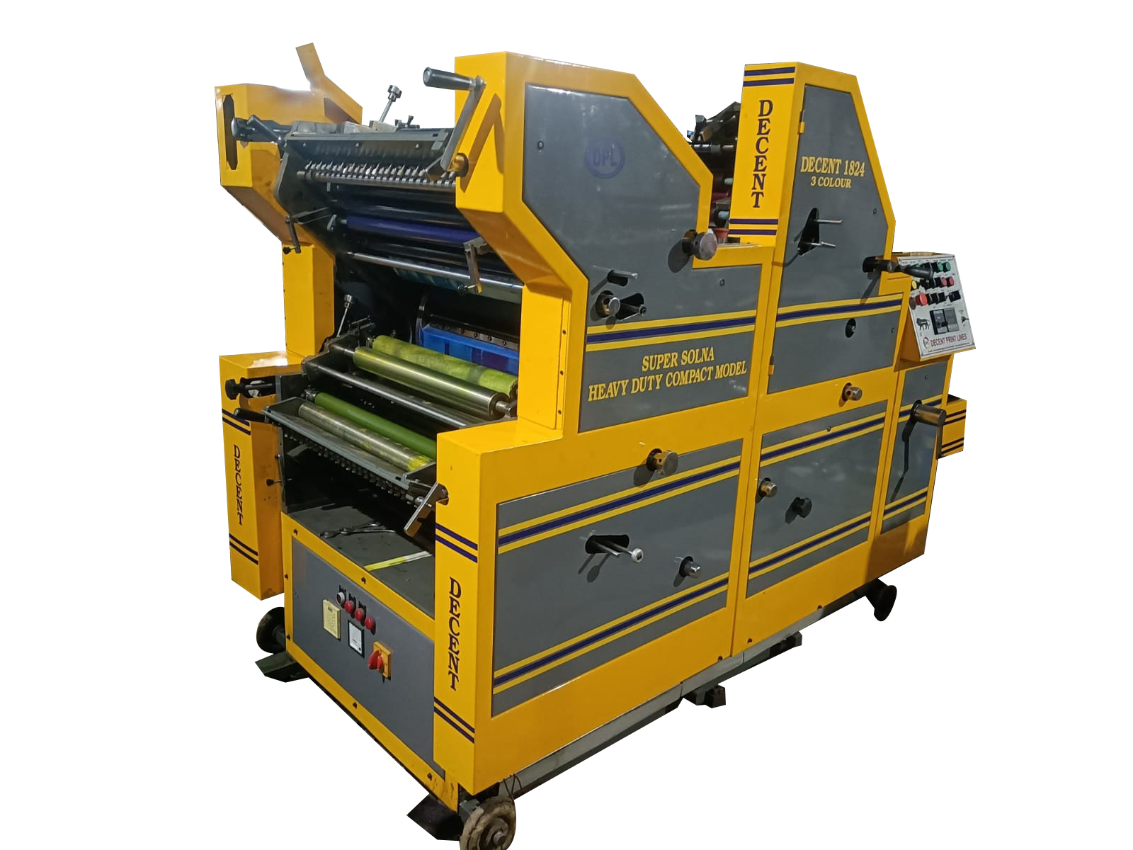 Three Color Super Solna Heavy Duty Compact Model Offset Printing Machine - Automatic Grade: Semi-automatic