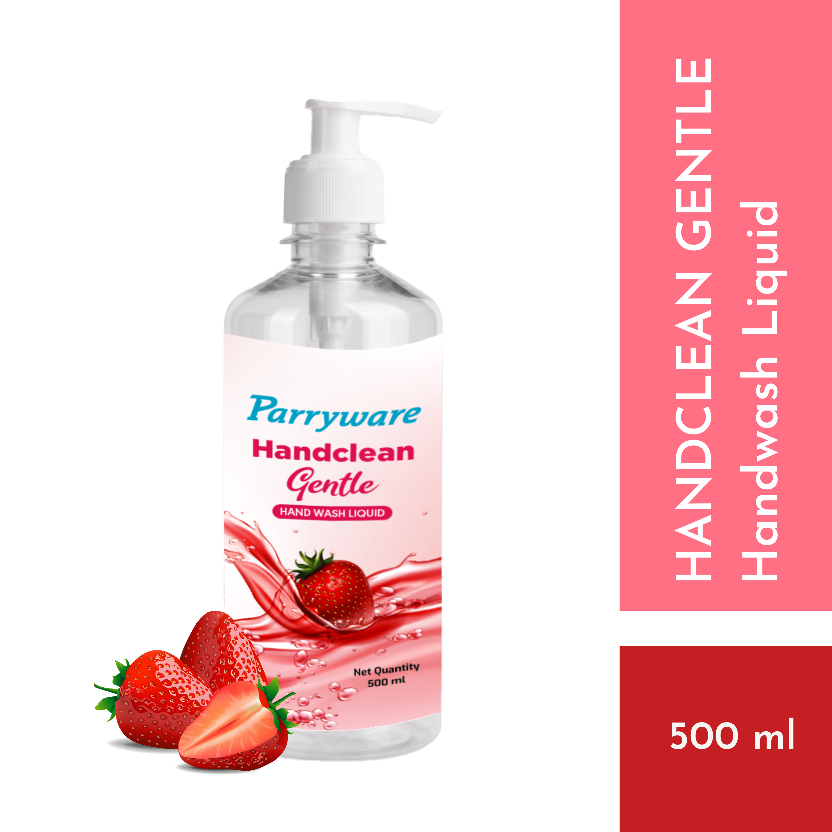 Parryware Handclean Gentle - Hand Wash Liquid Concentrate With Strawberry Extract 500ml Application: External Use