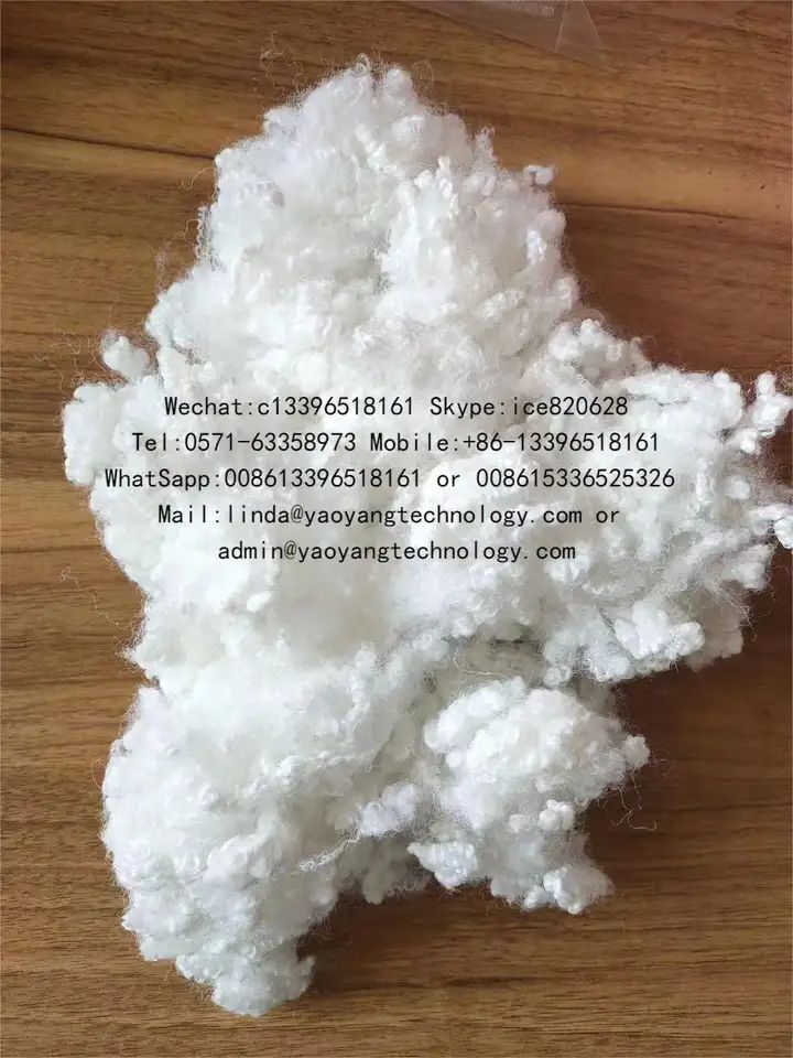 Hollow Conjugated Siliconized Polyester Staple Fiber With Low Price Polyester Fiber Manufacturers And Suppliers - Application: Textile Upholstery Toy Stuffing Bedding Material