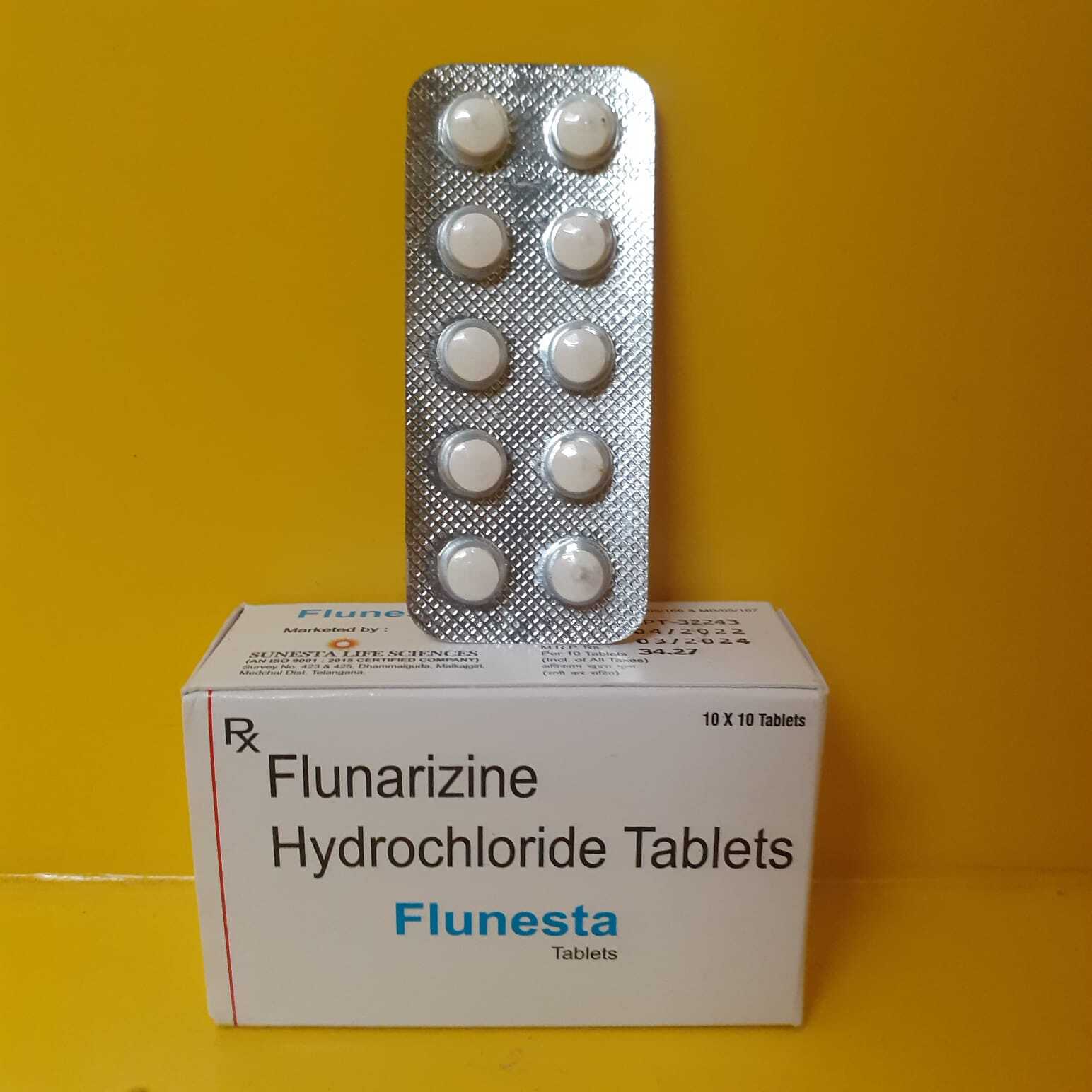 Flunarizine Tablets - Drug Type: General Medicines