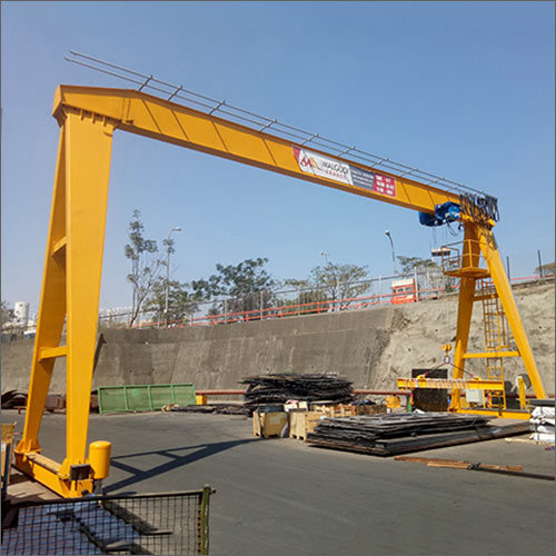 Single Beam Goliath Crane - Yellow Electric, Durable And Strong Design | Easy To Operate, Power Efficient With 1 Year Warranty