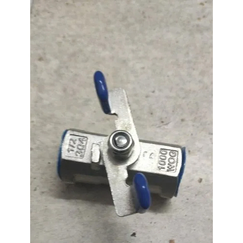 MVF MAKE S.s 304 Body Stainless Steel Mini Ball Valves - 1/4" to 1/2" Size | Industrial Usage, Durable S.S 304 Material, Compact Design