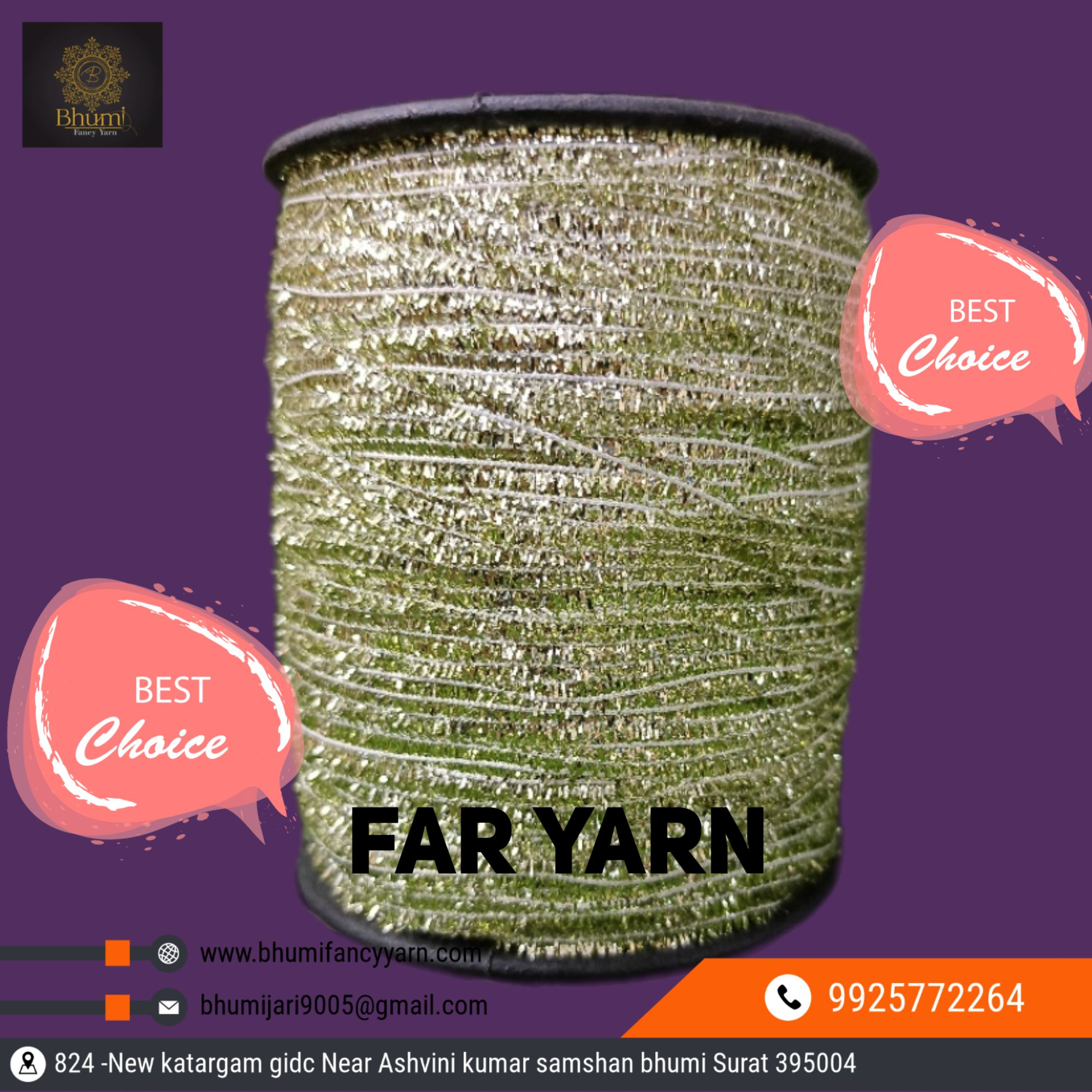 Eco-friendly Metallic Far Yarn