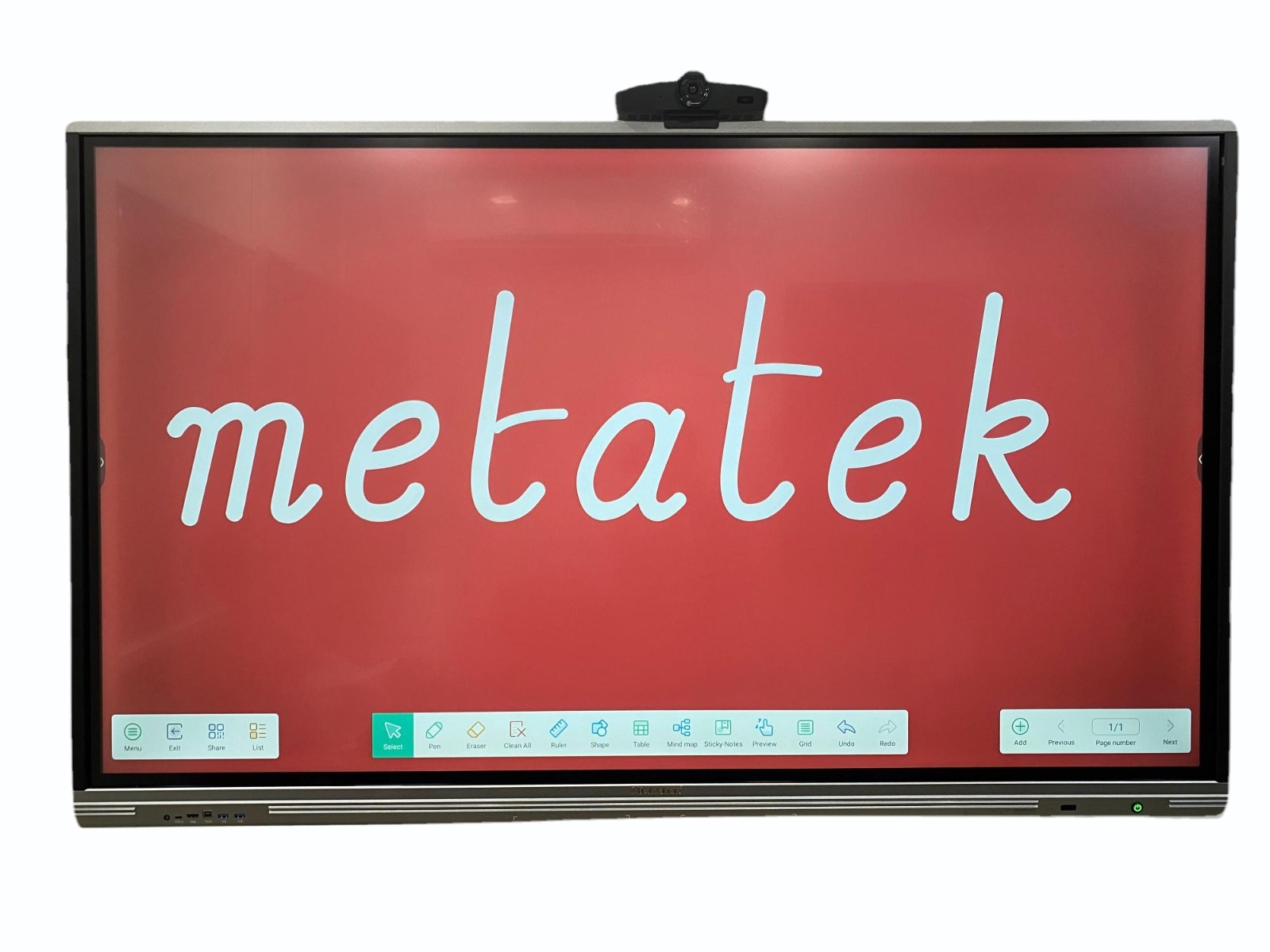 Use Large Screen Metatek 110 Inch 4k Uhd Interactive Panel