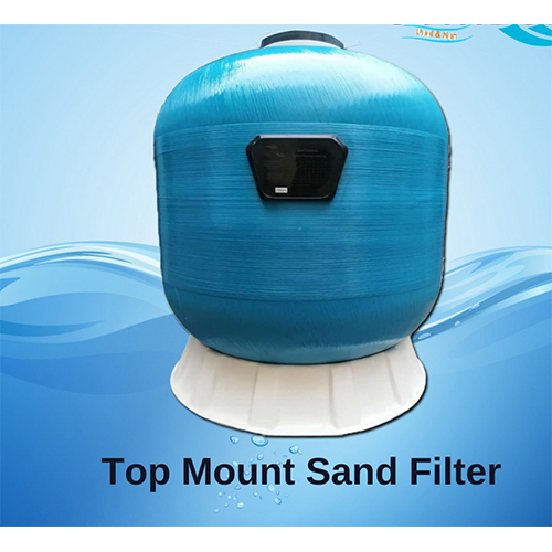 Pool Top Mount Sand Filter - Color: Blue