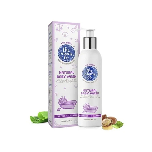 White The Moms Co 200ml Natural Baby Wash
