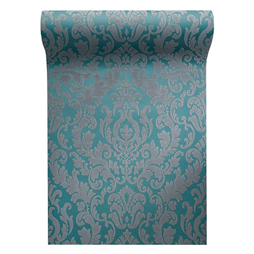 Non Woven Classical Prussian Blue Wall Paper