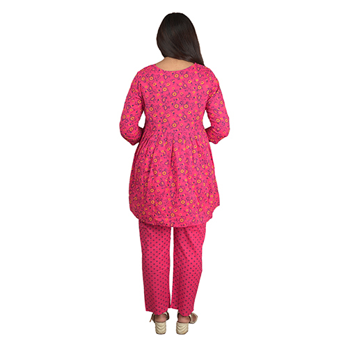 Different Available Ladies Pink Cord Set