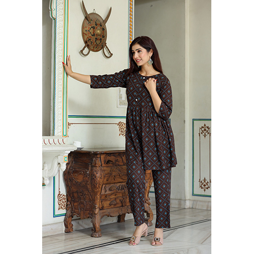 Ladies Brown Cord Set - Color: Different Available