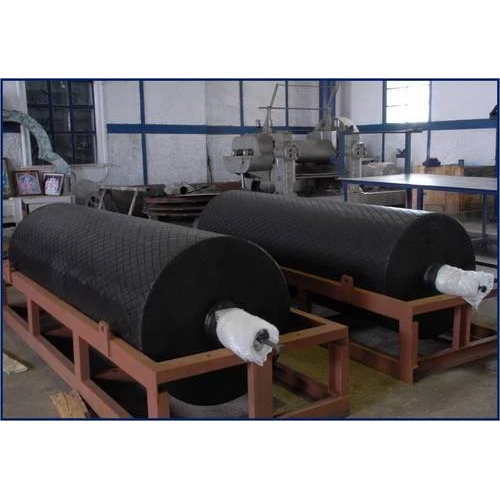 Belt Conveyor Rubber Return Rollers By Kavimeena Rubber Products