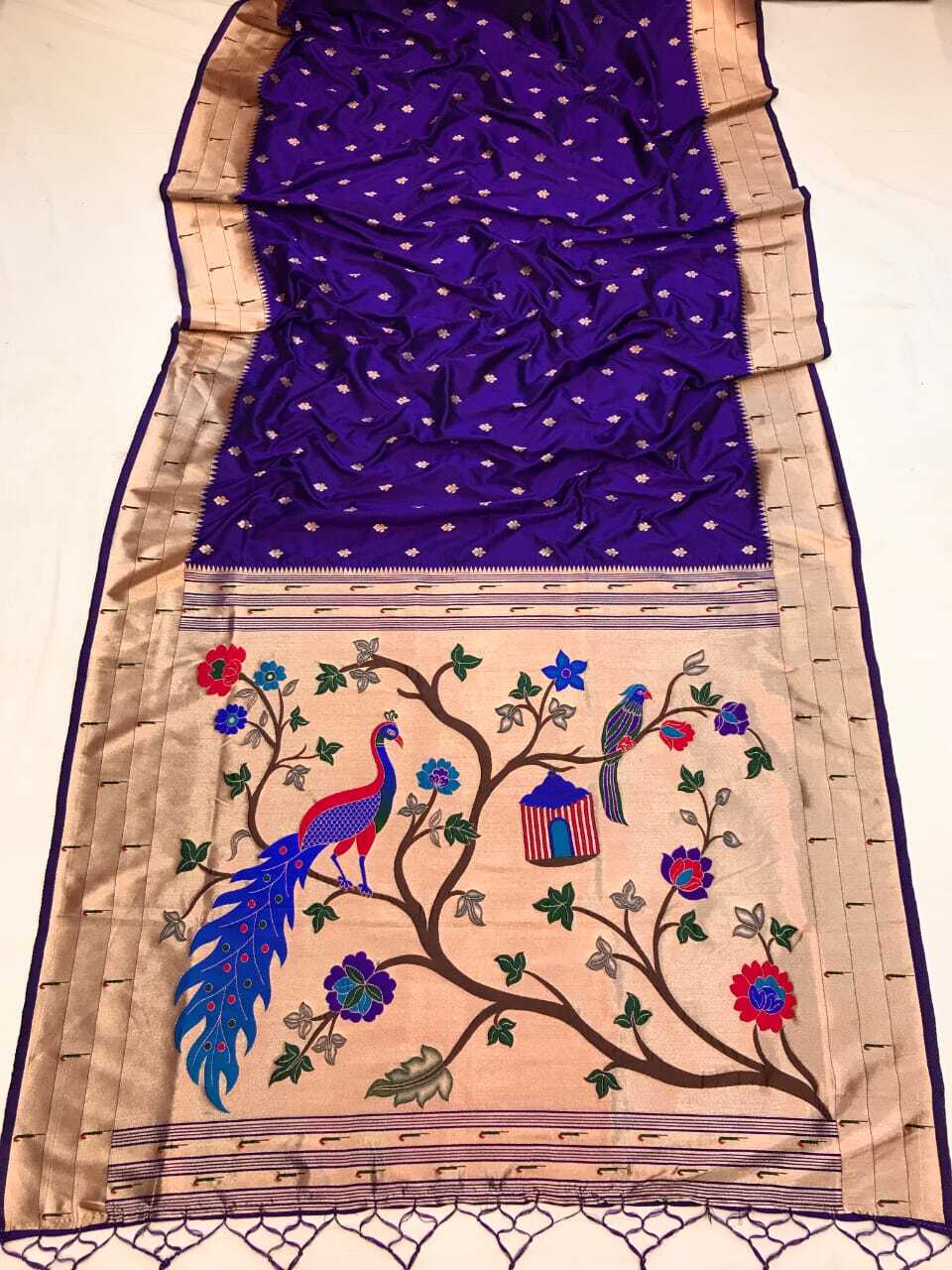 New Concept Adorable Design Beautiful Pure Soft Banarasi Lichi Silk Heavy Saree