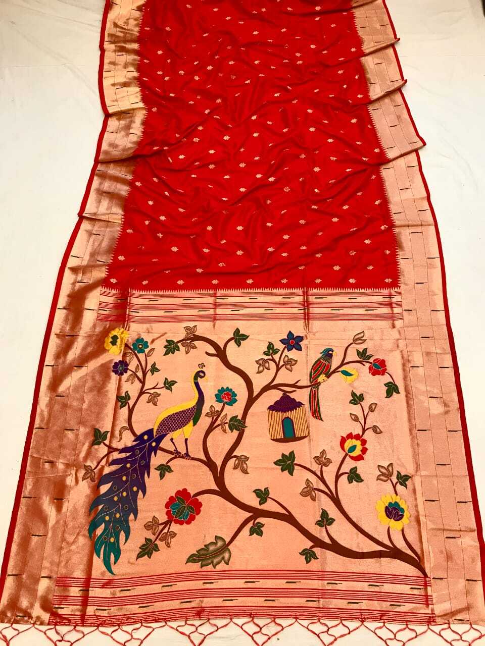 New Concept Adorable Design Beautiful Pure Soft Banarasi Lichi Silk Heavy Saree