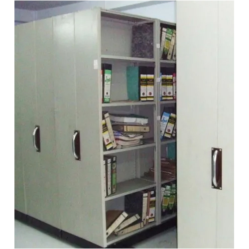 ग्रे मोबाइल कम्पेक्टर स्टोरेज सिस्टम