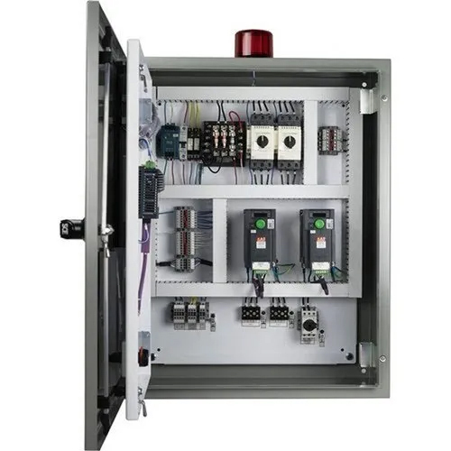VFD Control Panel - Mild Steel Frame, 220 Volt Rated Current, 50 Hertz Frequency | Compact Wall-Mounted Design, Secure Locking Mechanism, Warranty Included