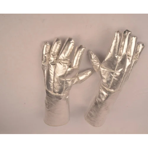 Aluminized Heat Protection Gloves - Color: Multicolored