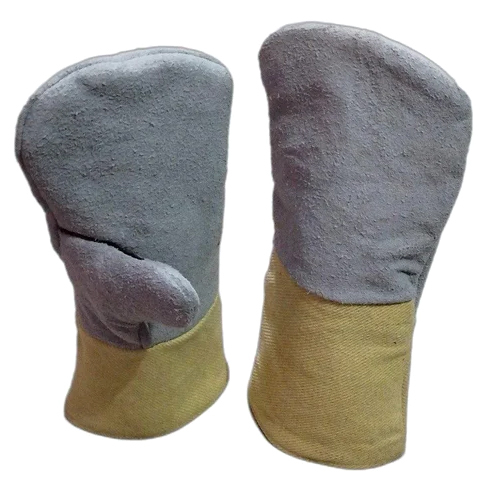 High Heat Protection Kevlar With Leather Covered Mitten Gloves - Feature: Quick Dry
