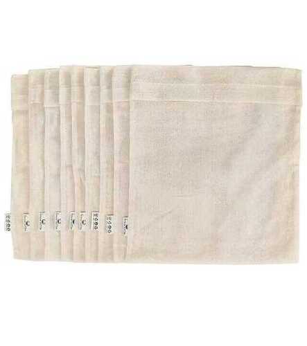 Cotton Saari Cover - Off White Cotton Fabric | Lightweight, Washable & Reusable, Easy to Seal with Velcro Closure, Customized Gifting Solutions