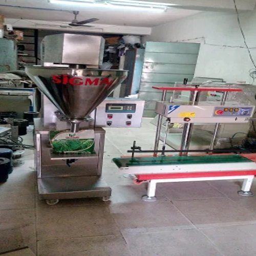 Auger Filling Machine - Mild Steel, 400 Voltage 230 Power | Semi-automatic, Silver Finish