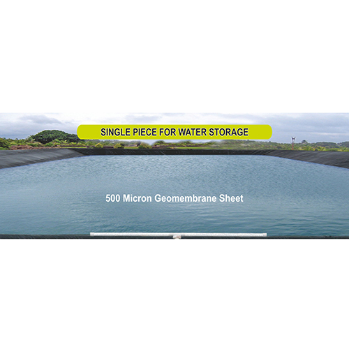 उपलब्धता के अनुसार पानी के भंडारण के लिए 500 माइक्रोन सिंगल पीस जियोमेम्ब्रेन शीट
