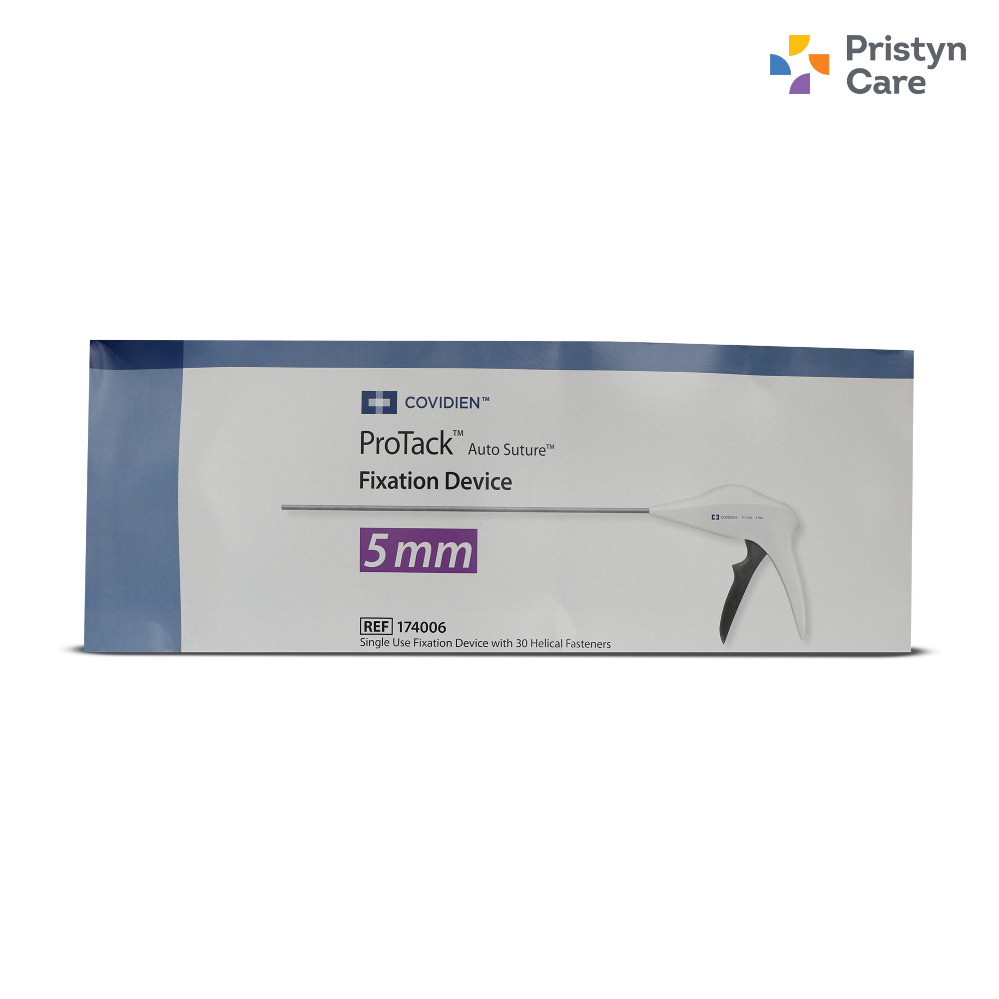 Protack 5mm Fixation Device - Stainless Steel, 35.5cm Length, Silver Color, Straight Shape | Helical Fasteners, Mri Compatible, 30 Tacks Per Box