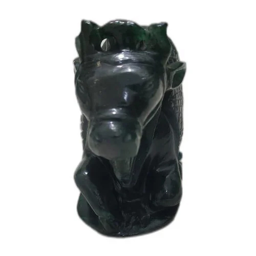 Indian Green Aventurine Gemstone Nandi Statue