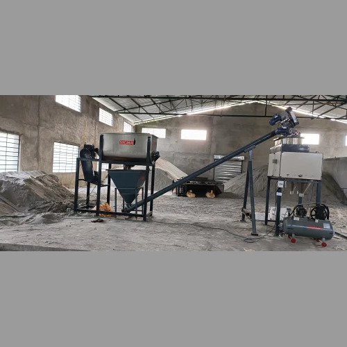 Chemical Powder Bag Filling Machine - Mild Steel, 1900x690 Mm | Semi-automatic, Electric Drive, 250 Bags/hour Capacity, No Computerization