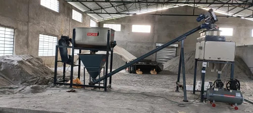 Chemical Powder Bag Filling Machine - Mild Steel, 1900x690 Mm | Semi-automatic, Electric Drive, 250 Bags/hour Capacity, No Computerization