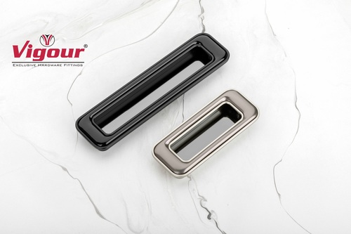 DESIGNER CONCEALED HANDLE KAPA STAINLESS STEEL DESIGNER CONCEALED HANDLES FOR DRAWER FITTING VHF-303 - Chrome Finish, Size 96 MM to 288 MM, Aluminum Material, Pull Handle Type