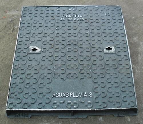 60x60 D400 स्क्वायर मैनहोल फ्रेम और कवर