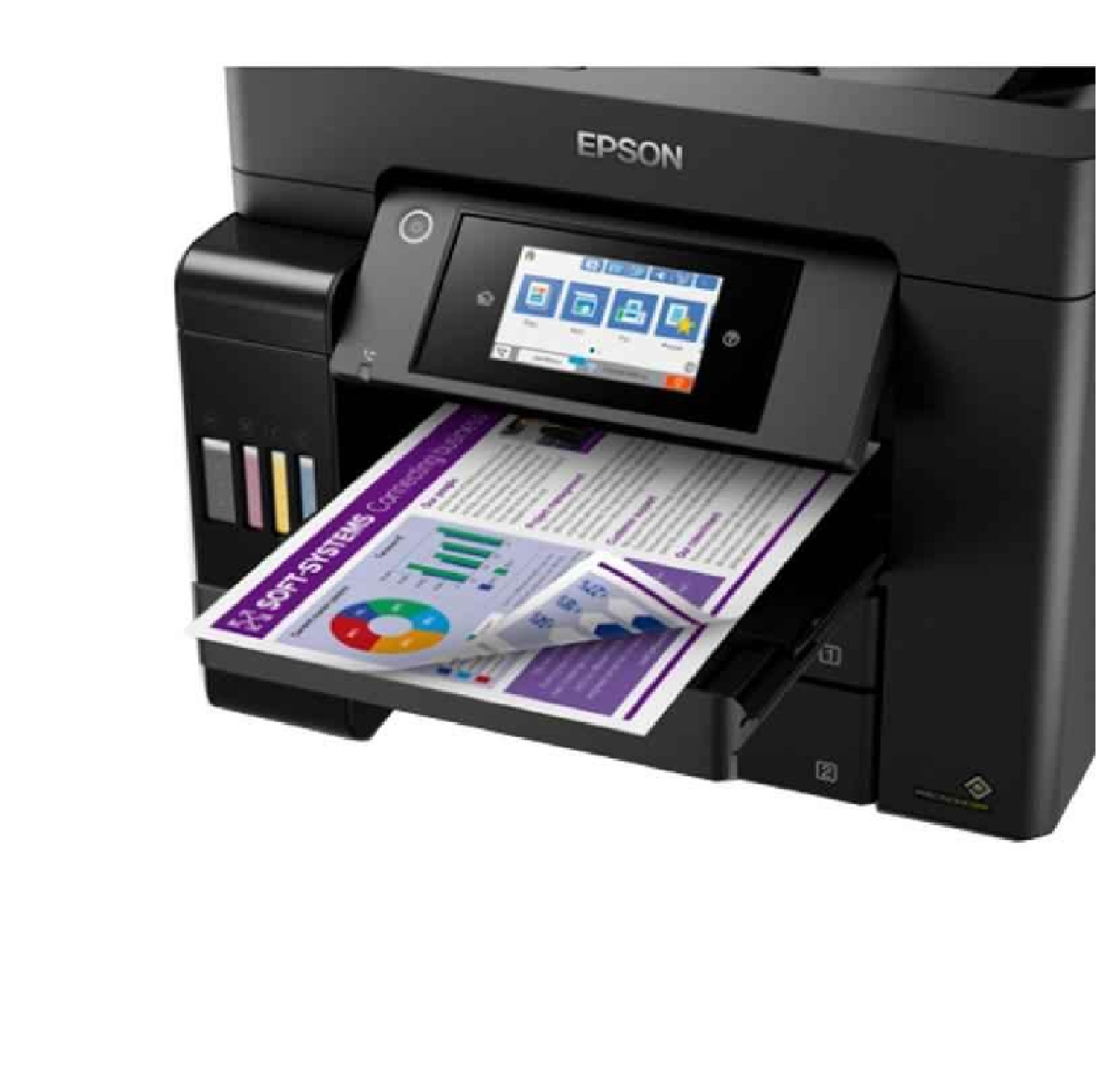 Epson Ecotank L6570 - 25ppm Wi-fi Duplex Adf Multifunction Inktank Printer | High-quality Prints, 4800x2400 Dpi Resolution, 17.8 Kg Weight