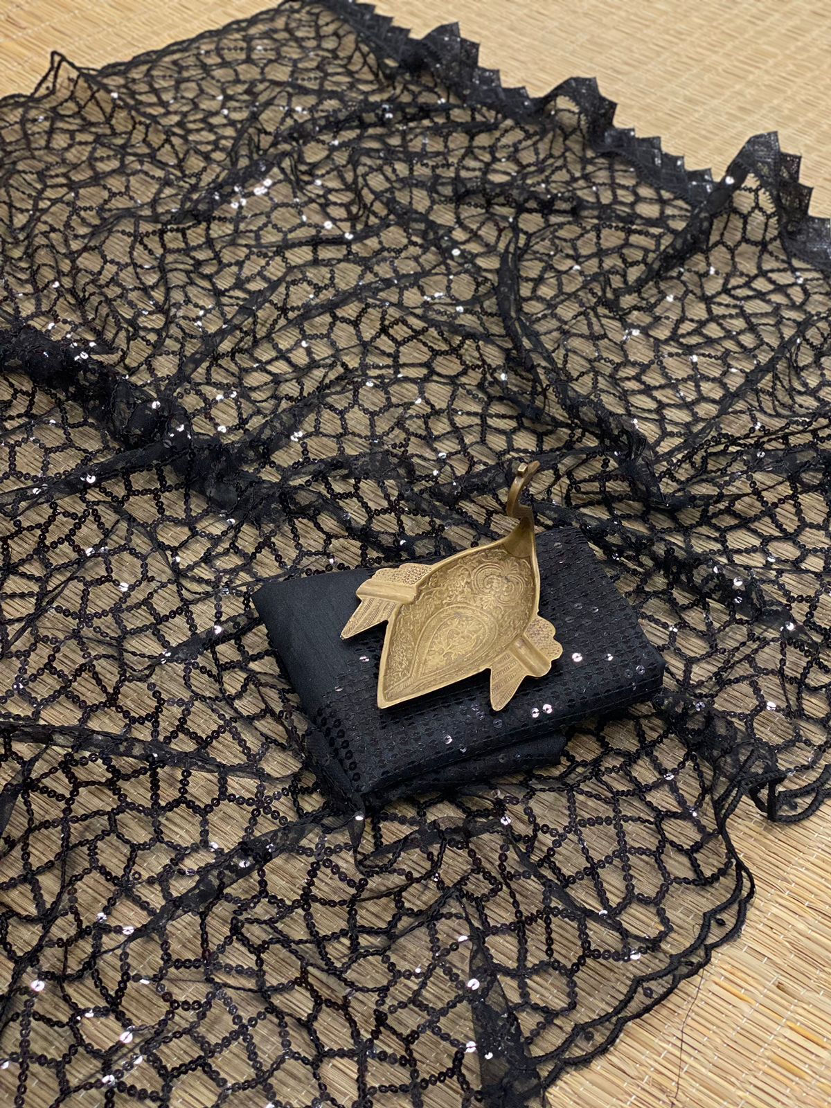 Party Wear Net Saree - Black Color, All Season Versatile Design | Modern Ethnic Style For Festive Occasions