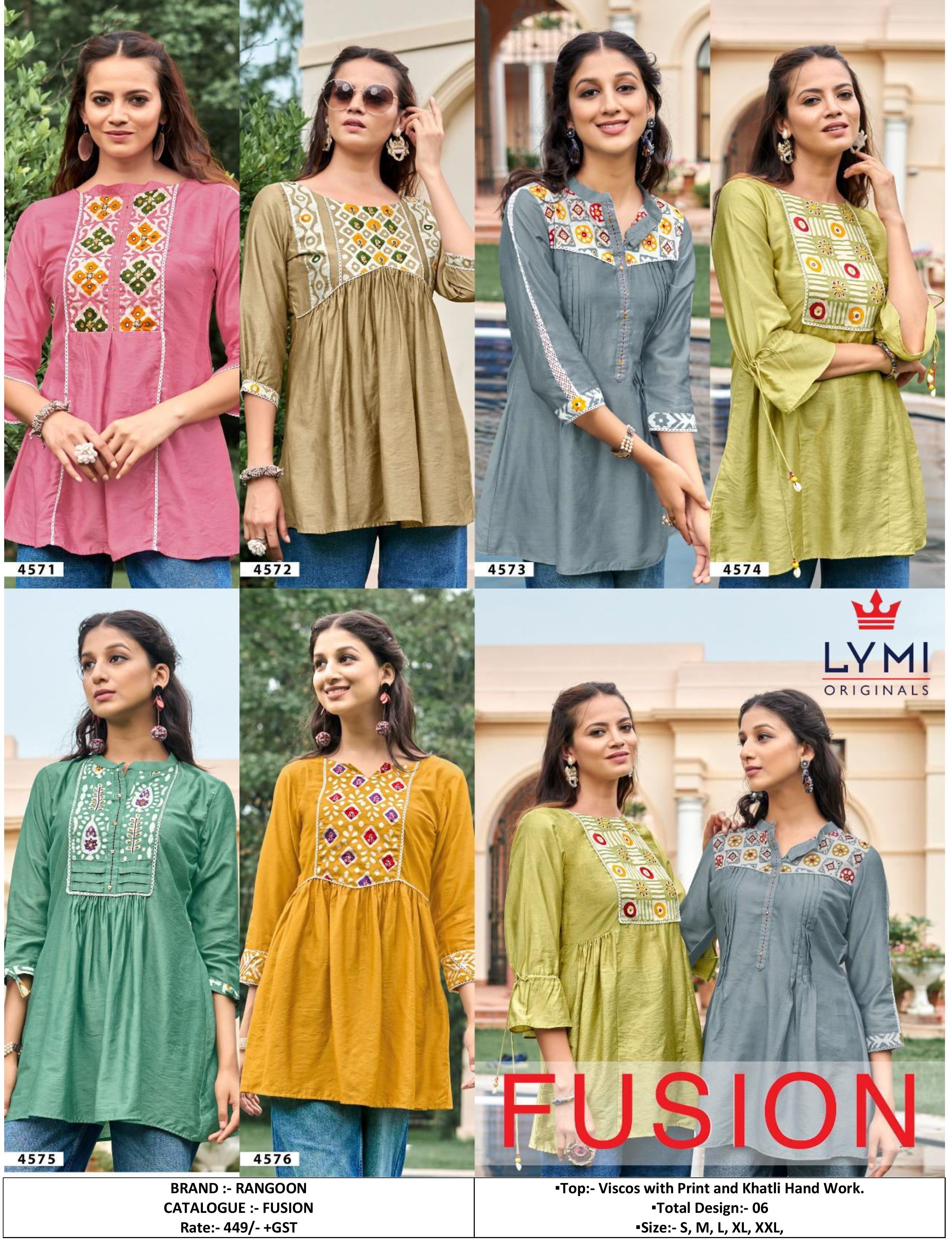 Fancy Embroidered Top With Handwork - Silk Material, Sizes: S, M, L, Xl, Xxl | Casual Dress, Full Sleeves, Breathable, Quick Dry, All Season