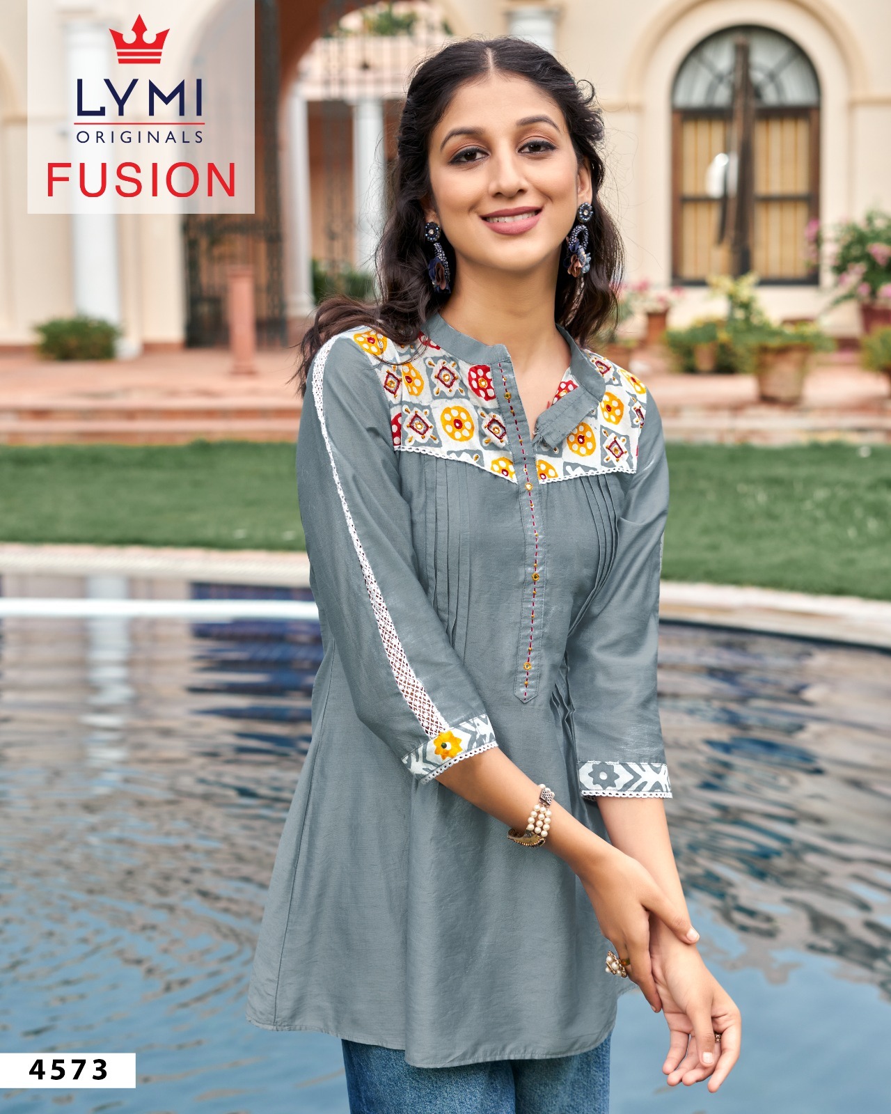 Fancy Embroidered Top With Handwork - Silk Material, Sizes: S, M, L, Xl, Xxl | Casual Dress, Full Sleeves, Breathable, Quick Dry, All Season